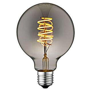 Home Sweet Home LED-Lampe Vintage Globe-Form E27 (E27, 4 W, G95, 140 lm, Smoky)