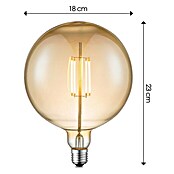 Ledlamp (4 W, E27, Warm wit, Wereldbol, Diameter: 18 cm)