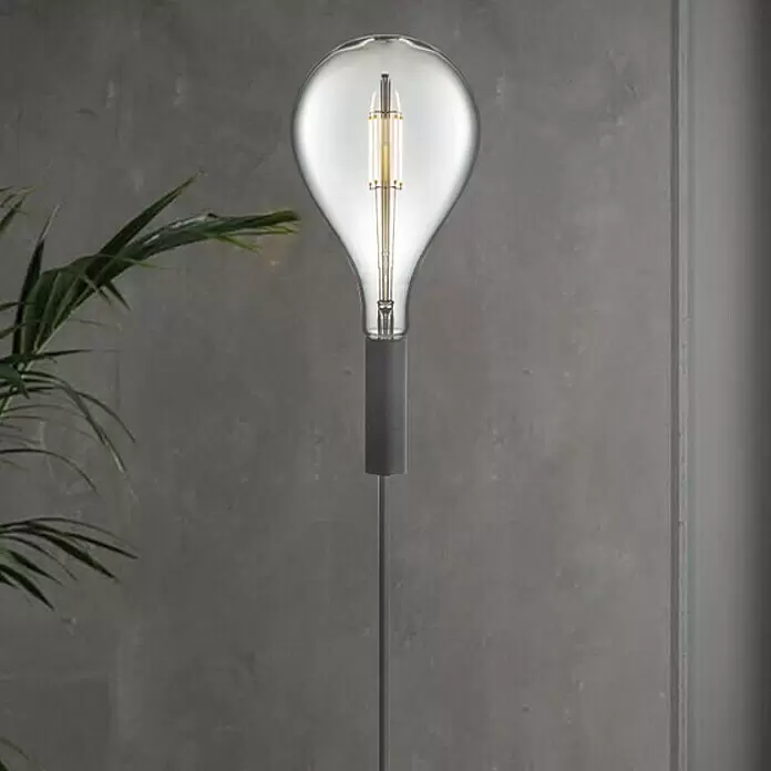 LED-Lampe Vintage Globe-Form E27 - E27, Dimmbar, Neutralweiß, 400 lm, 4 W - Bildausschnitt