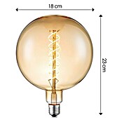 Home Sweet Home LED-Leuchtmittel (E27, 6 W, G180, 220 lm, Bernstein)