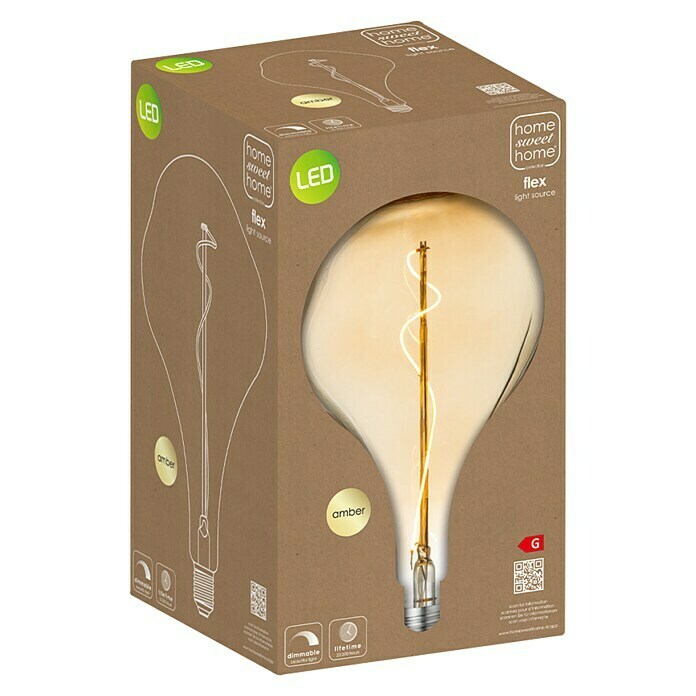 Home Sweet Home LED-Leuchtmittel (E27, 4 W, 140 lm, Bernstein)