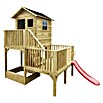 Spielhaus Tom 60 (L x B x H: 226,5 x 176 x 272 cm, Holz, Natur/Rot) | BAUHAUS