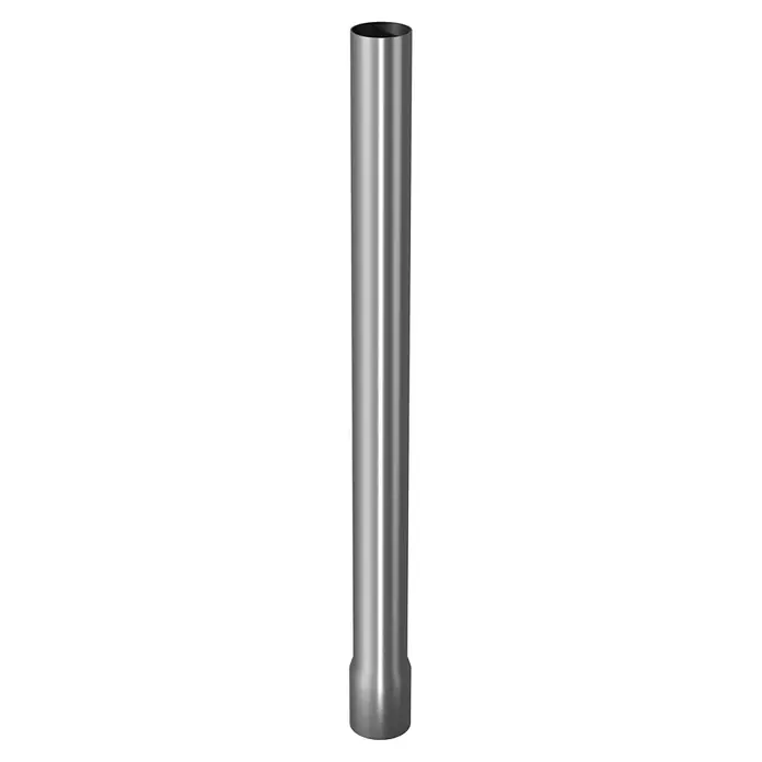 Sarei Fallrohr - Nennweite: 80 mm, Länge: 2 m, Aluminium, Silber - Ein zylindrisches Metallobjekt, möglicherweise ein Rohr oder ein Behälter, mit glänzender Oberfläche und deutlicher Lichtreflexion.