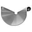 Sarei Halbrunde Dachrinne (Nennweite: 80 mm, Länge: 2 m, Aluminium, Aluminium)