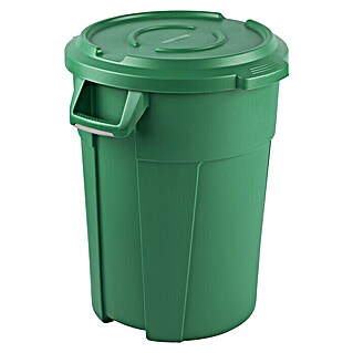 Rotho Abfalleimer Titan (85 l, Kompostgrün, Rund, Kunststoff)