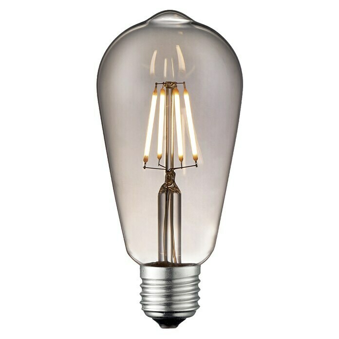 Home Sweet Home LED-Lampe (E27, Dimmbar, Warmweiß, 350 lm, 6 W, Farbe: Smoky) | BAUHAUS