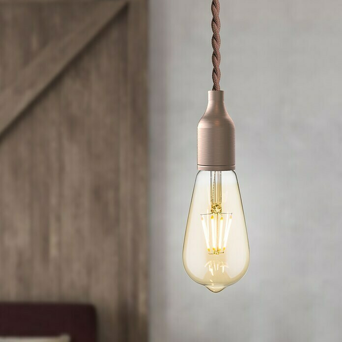 Home Sweet Home LED-Lampe (E27, Dimmbar, Warmweiß, 650 lm, 6 W, Farbe: Gold) | BAUHAUS