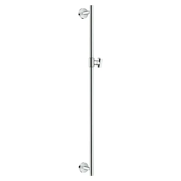 Hansgrohe Brausestange Unica Comfort - Höhe: 99 cm, Chrom - Silberne Duschstange mit Halterungen. Ideal für jedes Badezimmer, da die Höhe der Duschstange einstellbar ist.