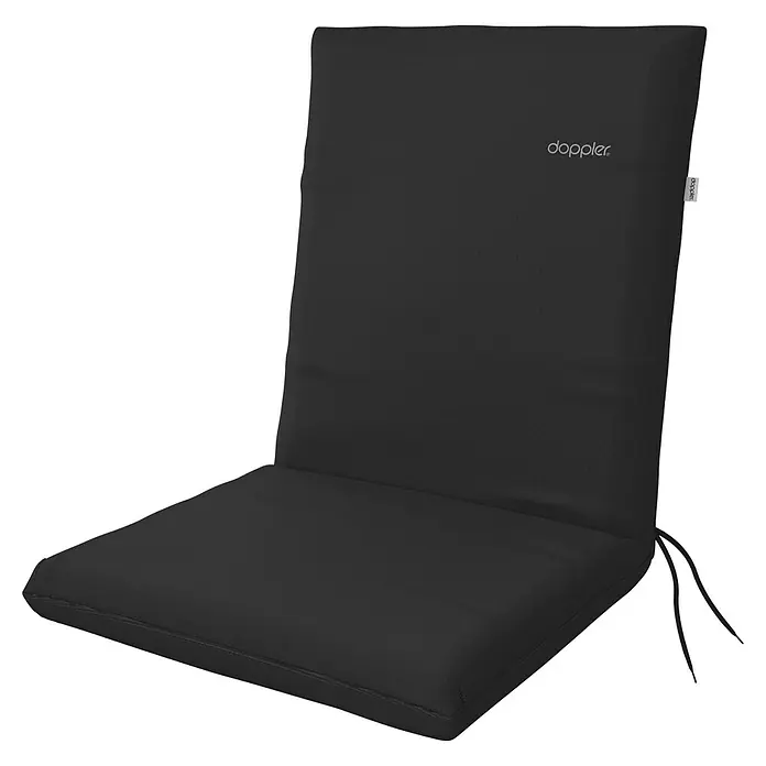 Doppler Sitzauflage Nature - Anthrazit, Niederlehner, L x B x H: 100 x 48 x 6 cm, Polyester - Hier ist ein dunkles Sitzkissen der Marke Doppler, das sich ideal für Gartenmöbel eignet und Komfort und Stil bietet.