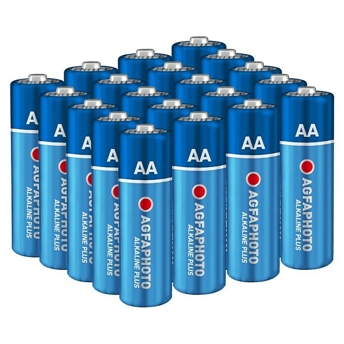 Agfaphoto Batterie (Mignon AA, Alkali-Mangan, LR6, 1,5 V, 20 Stk.)