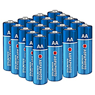 Agfaphoto Batterie (Mignon AA, Alkali-Mangan, LR6, 1,5 V, 20 Stk.)