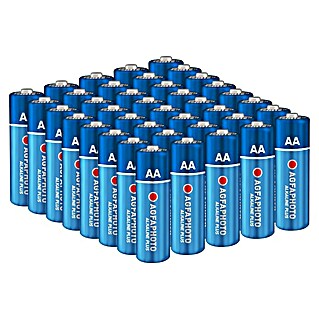 Agfaphoto Batterie (Mignon AA, Alkali-Mangan, LR6, 1,5 V, 40 Stk.)