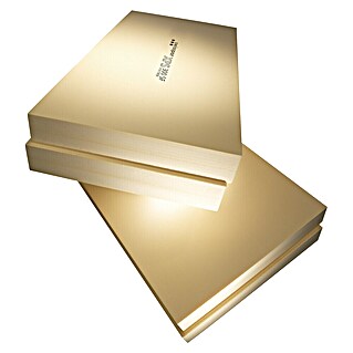 Dämmplatte XPS 300 (Kunststoff, Wärmeleitfähigkeit: 0,035 W/(mK), L x B x S: 125 x 60 x 5 cm, mit Stufe)