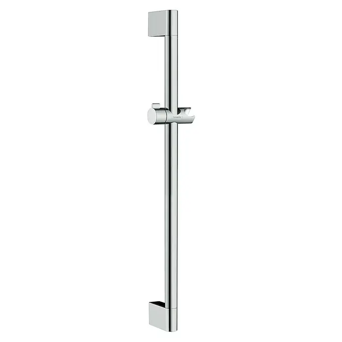 Hansgrohe Brausestange Unica Croma - Höhe: 66,9 cm, Chrom - Bild einer Duschstange aus Chrom mit verstellbarem Brausehalter für ein komfortables Duscherlebnis.\n
