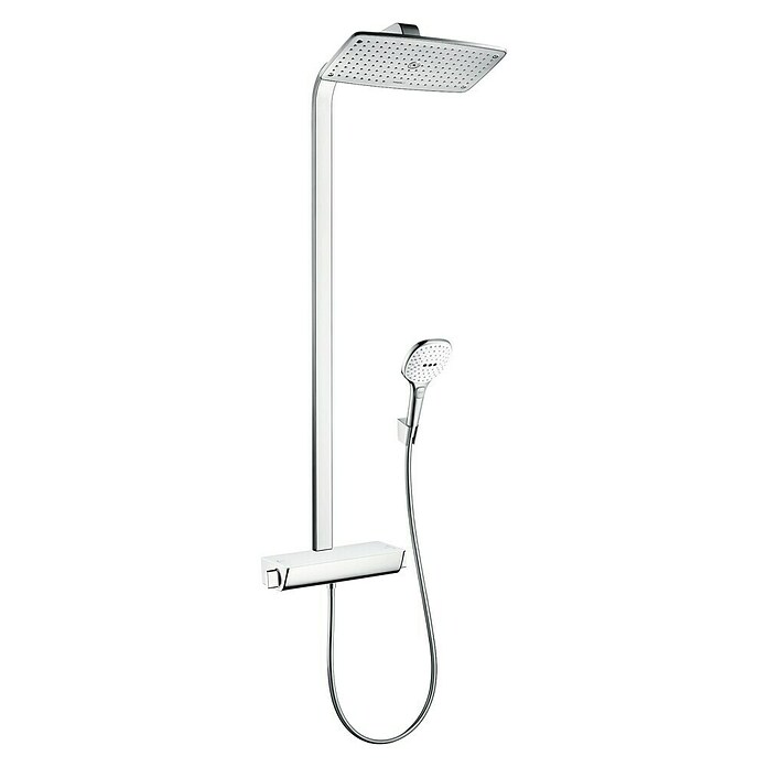Hansgrohe Raindance Select E Sistema de ducha (Con grifo termostático, Distancia entre orificios: 97 cm, Número de tipos de chorro: 3 ud., Cromo) | BAUHAUS