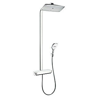 Hansgrohe Raindance Select E Sistema de ducha (Con grifo termostático, Distancia entre orificios: 97 cm, Número de tipos de chorro: 3 ud., Cromo)