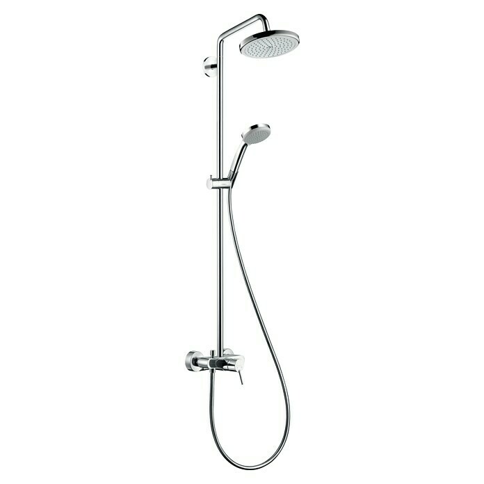 Hansgrohe Croma Duschsystem 220 (Mit Einhebelmischer, Anzahl Strahlarten: 4 Stk., Chrom) | BAUHAUS
