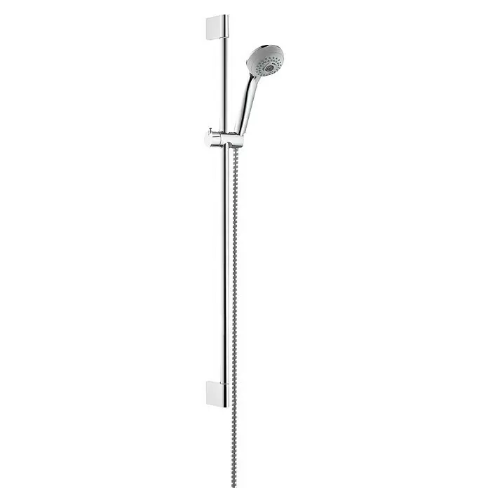Hansgrohe Crometta 85 Brausegarnitur Multi - Lochabstand: 62,5 cm, Art Strahl: Normalstrahl, Massagestrahl, MonoRain, Chrom - Detailaufnahme