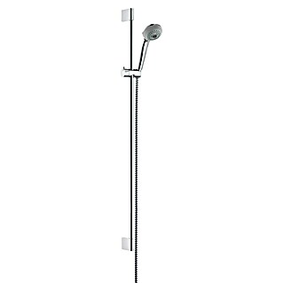 Hansgrohe Crometta 85 Conjunto de ducha (Distancia entre orificios: 91,5 cm, Tipos de chorro: Normal, masaje y monorain, Cromo)