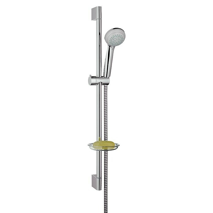 Duschbrause Mit Einzelfunktion, 8 Zoll (20 Cm) Rund, Chrom – Regendusche Set Mit Arm Und Ventil