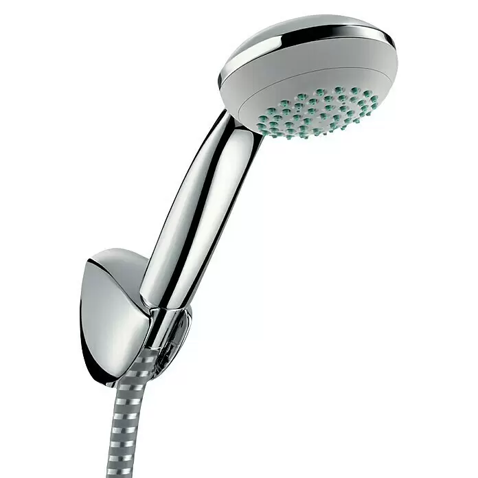 Hansgrohe Brause-Set Crometta 85 Mono - Anzahl Strahlarten: 1 Stk., Durchmesser Handbrause: 8,5 cm, Chrom - Detailaufnahme