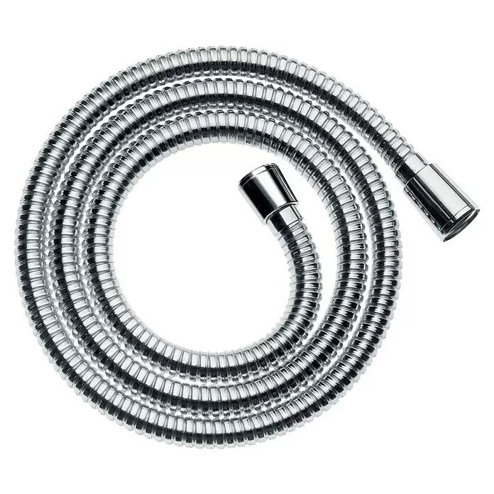Hansgrohe Brauseschlauch Sensoflex - Länge: 2.000 cm, Kunststoff, Chrom - Gekräuselter metallischer flexibler Brauseschlauch mit verchromten Anschlüssen.