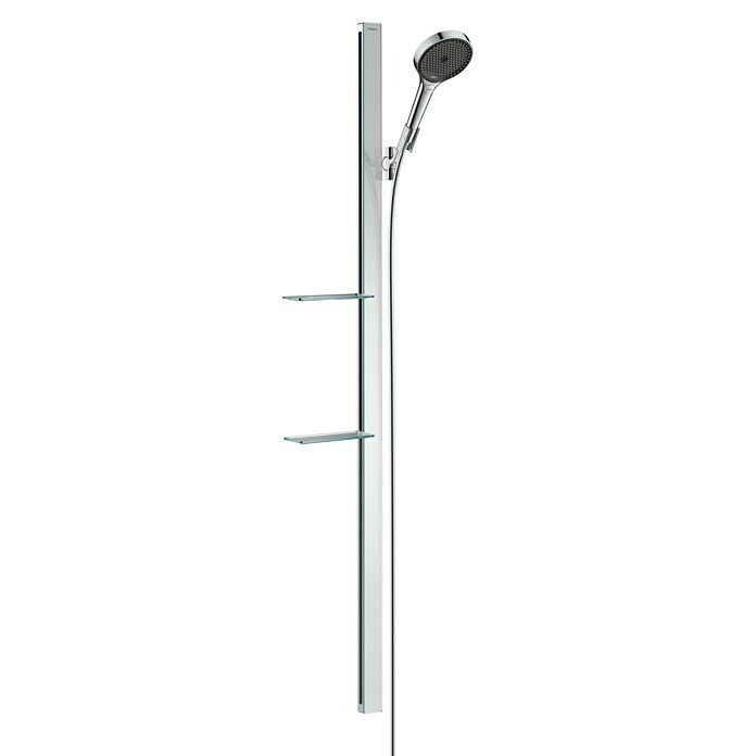 Hansgrohe Rainfinity Brausegarnitur 130 (Lochabstand: 147 cm, Art Strahl: PowderRain, Intense PowderRain, MonoRain, Chrom, Durchflussmenge: 8 l/min)