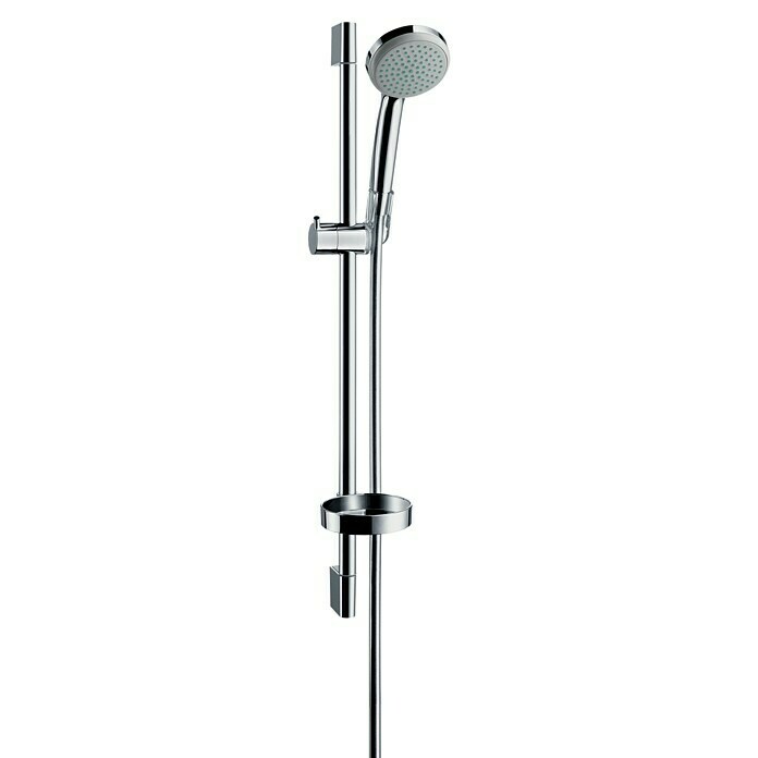 Hansgrohe Croma 100 Brausegarnitur Mono (Lochabstand: 62,5 cm, Art Strahl: Rain, Chrom)