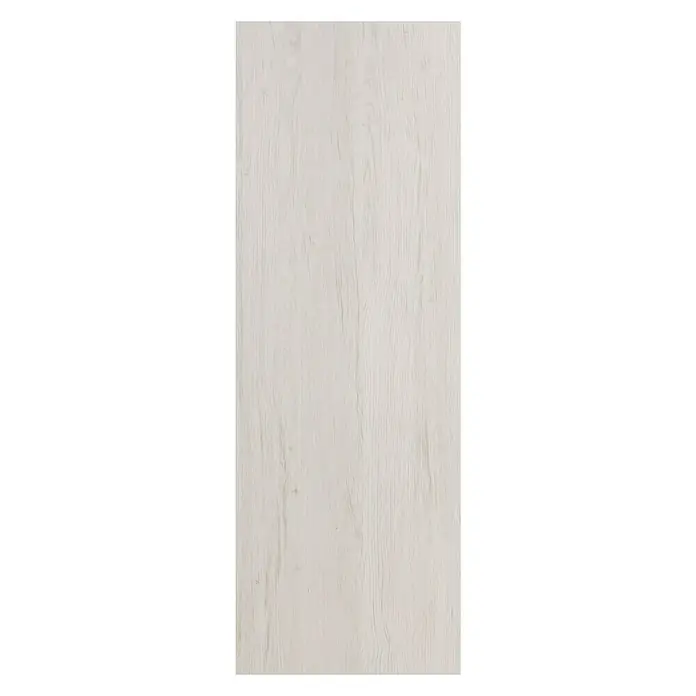 Solid Elements Hoja de puerta vinílica Quebec - 82,5 x 203 cm, Blanco/gris, Alveolar - Primer plano de una puerta de madera blanca con una veta sutil, ideal para interiores modernos. La puerta irradia sencillez y elegancia.