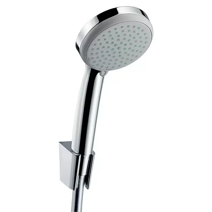 Hansgrohe Croma 100 Brause-Set Vario - Anzahl Strahlarten: 4 Stk., Durchmesser Handbrause: 10 cm, Chrom - Detailaufnahme