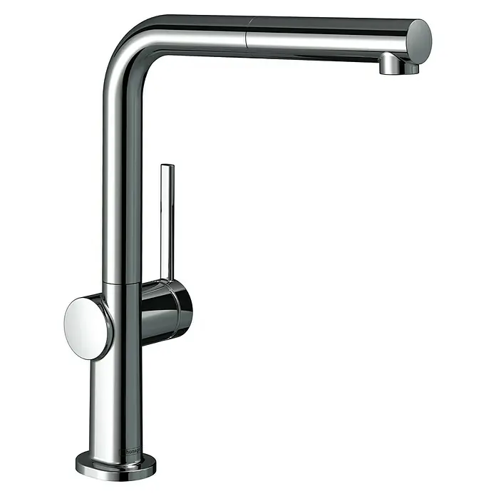 Hansgrohe Grifo de cocina Talis M54 270 - Cromo, Brillante - Este mezclador de cocina Hansgrohe cromado destaca por su diseño minimalista y su alta funcionalidad.