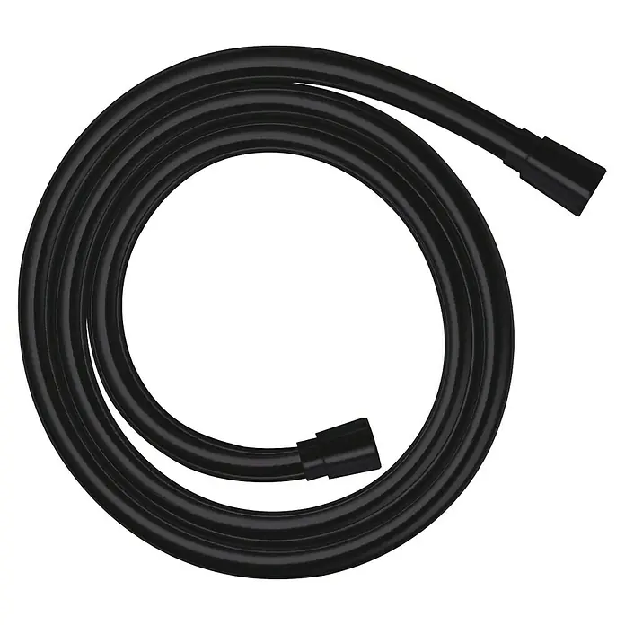 Hansgrohe Isiflex Brauseschlauch Isiflex - Länge: 160 cm, Anschlüsse: ½″, Kunststoff, Schwarz - Schwarzer Brauseschlauch in gewundener Form, ideal für moderne Badezimmer. Robustes Design für langanhaltende Nutzung.