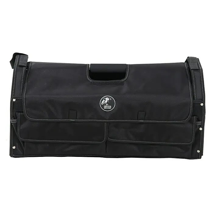 Hepco & Becker Werkzeugtasche Profi-Installateurtasche 5857 - L x B x H: 290 x 620 x 310 mm, Polyester - Schwarze Gepäcktasche mit Tragegriff und dem Hepco & Becker Logo, ideal für Motorradtouren, bietet praktischen Stauraum und robuste Verarbeitung.