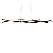 Trio Leuchten Blaze LED-Pendelleuchte (35 W, L x B x H: 15,5 x 107,5 x 150 cm, Aluminium gebürstet, Mehrfarbig) | BAUHAUS