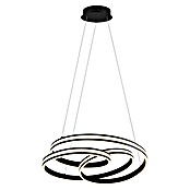 Trio Leuchten Nuria LED-Pendelleuchte rund (60 W, Ø x H: 60 x 150 cm, Schwarz matt, Mehrfarbig) | BAUHAUS