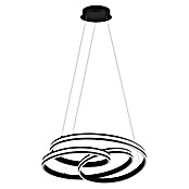 Trio Leuchten Nuria LED-Pendelleuchte rund (60 W, Ø x H: 60 x 150 cm, Schwarz matt, Mehrfarbig) | BAUHAUS