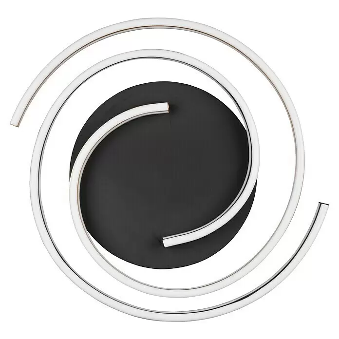 Trio Leuchten LED-Deckenleuchte rund - 58 W, Ø x H: 50 x 9 cm, Messing matt, Mehrfarbig - Ansicht von unten