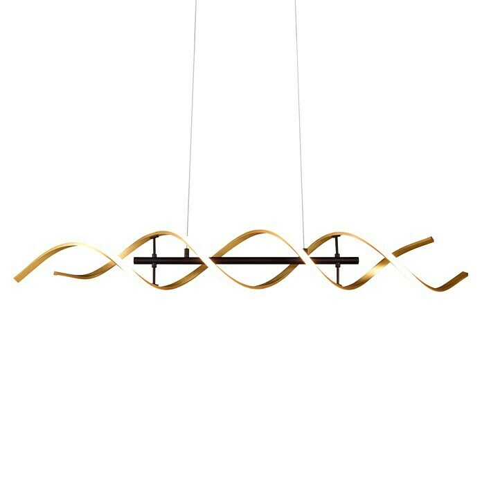 Trio Leuchten Sequence LED-Pendelleuchte (45 W, L x B x H: 16 x 104,5 x 150 cm, Messing matt, Mehrfarbig) | BAUHAUS