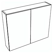 Allibert Spiegelkast Oslo (b x h: 80 x 65 cm, Grijs) | BAUHAUS
