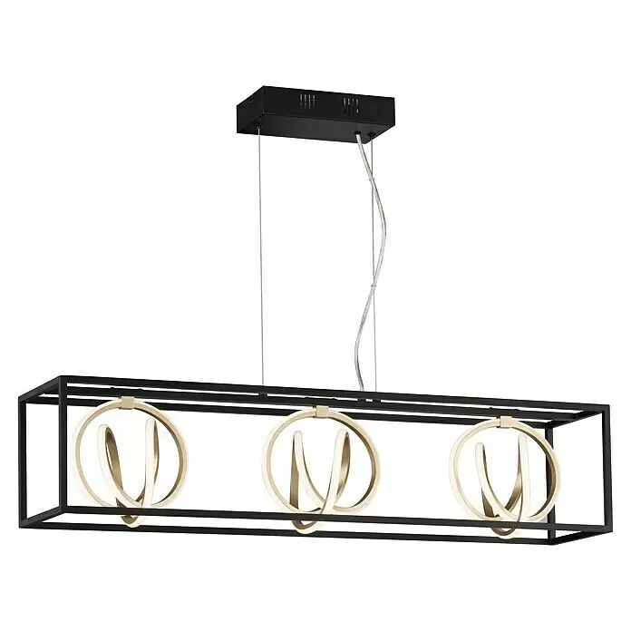 Fischer & Honsel LED-Pendelleuchte - 39 W, L x B x H: 39 x 23 x 13 cm, Mehrfarbig - Diagonale Ansicht