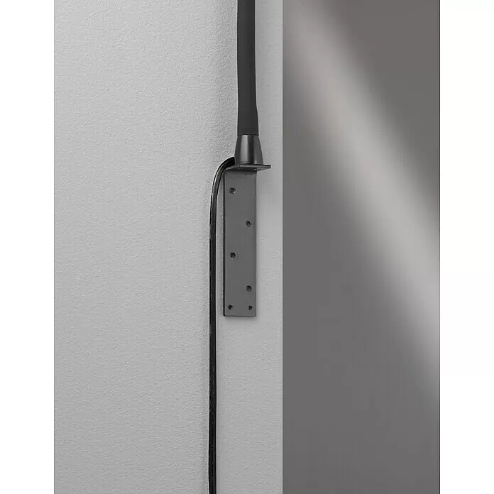Fischer & Honsel LED-Wandstrahler Sten - 5 W, L x B x H: 40 x 35 x 11 cm, schwarz matt, Warmweiß - Detailaufnahme
