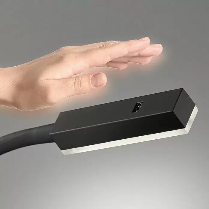 Fischer & Honsel LED-Wandstrahler Raik - 5 W, schwarz matt, Warmweiß - Anwendungsbeispiel