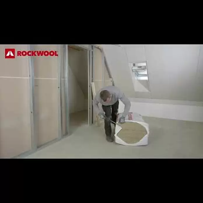 Rockwool Steinwolle Sonorock Trennwandplatte - Stärke: 80 mm, Wärmeleitfähigkeit: 0,04 W/(mK) - Trennwand bauen  So gehts richtig, inklusive Schalldmmung von ROCKWOOL
