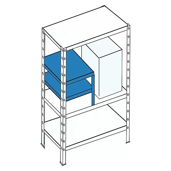 Regalux WinkelprofilL x B x H: 4 x 4 x 250 cm, Pulverbeschichtet