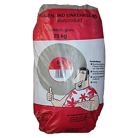 Fugensand (Grau, Fugenbreite: 1 mm - 5 mm, 25 kg)