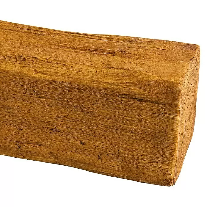 Dekobalken - Hellbraun, 200 x 13 x 11,5 cm, Polyurethan - Vorderansicht