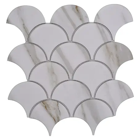 Mosaikfliese Fächer Calacatta CIM FS CT