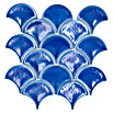 Mosaikfliese Fächer Ice Crackle FS IC3 (27,3 x 25,9 cm, Dunkelblau, Glänzend) | BAUHAUS