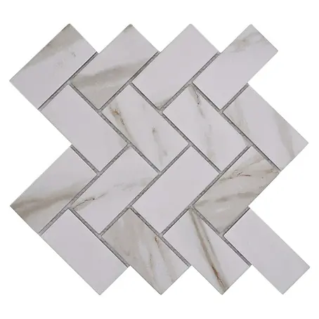 Mosaikfliese Fischgrät Calacatta CIM HB CT