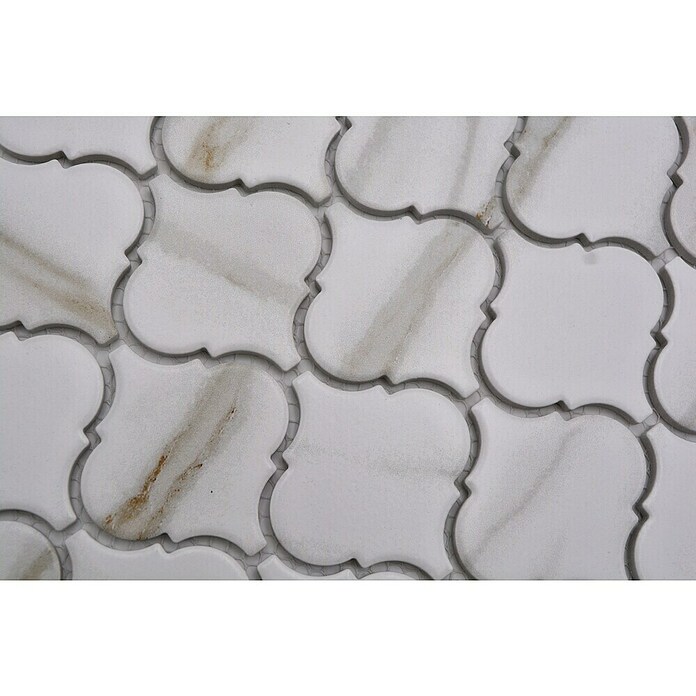 Mosaikfliese Florentiner Calacatta CIM CLP CT (24,5 x 29,3 cm, Weiß, Matt) | BAUHAUS